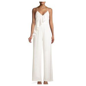 Alice + Olivia Keeva Cross Ruffle Jumpsuit